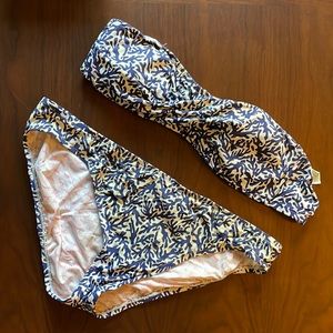 Lily Pulitzer bandeau bikini. TOP: size M. BOTTOM: size L